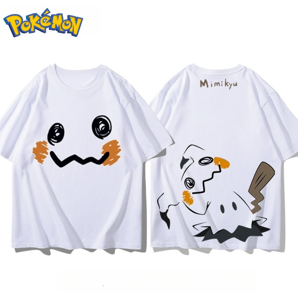 Anime Merchandise Store Japan - Pokémon Mimikyu Voor- en Achterbedrukt T-shirt