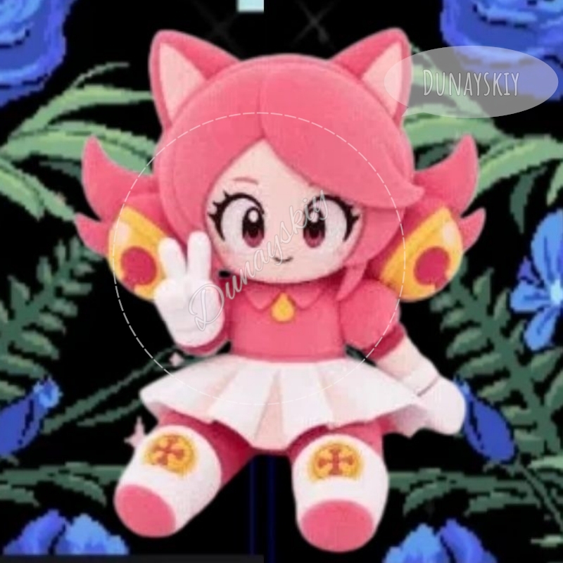 Anime Merchandise Dress - Deltarune Roze Kat Pluche Knuffel Speelgoed