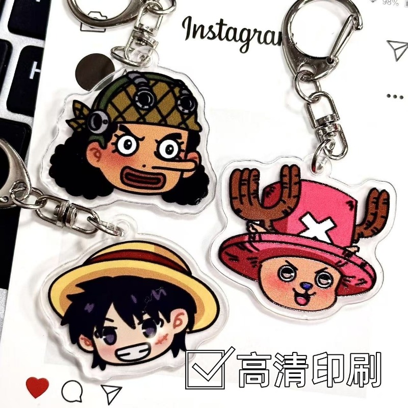 Luffy Anime Merchandise - Een Stuk Anime Merchandise Acryl Sleutelhanger